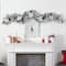 6ft. Pre-Lit LED Flocked Poinsettia & Berry Christmas Garland